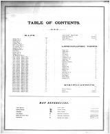 Table of Contents, Miami County 1878
